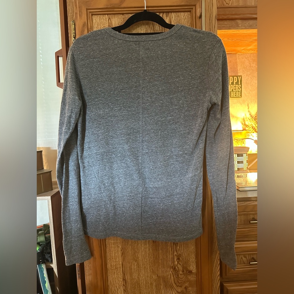 Spiritual Gangster Sun Moon Stars grey Long Sleeve Graphic Tee. Small USA - Picture 3 of 3